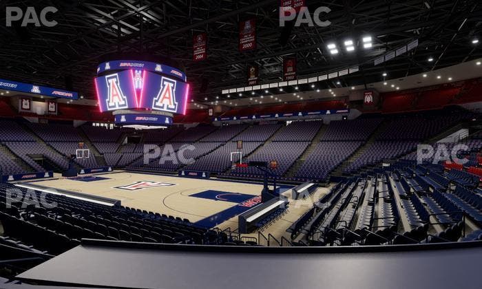 McKale Center - Section Lower 24 Seat View