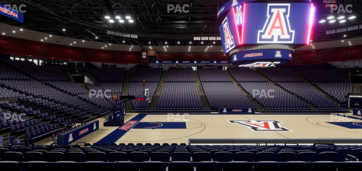 McKale Center - Section Lower 4 Seat View
