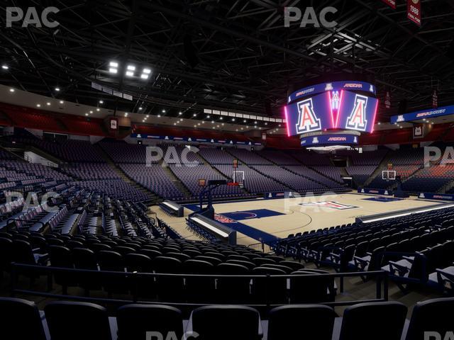 McKale Center - Section Lower 6 Seat View