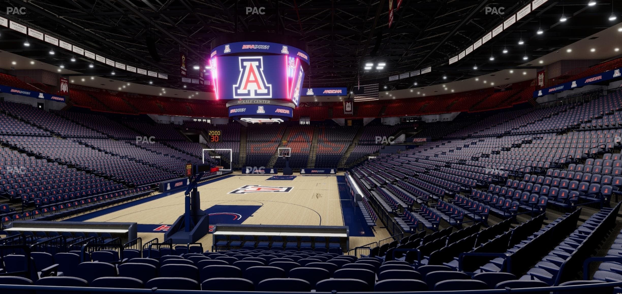 McKale Center - Section Lower 8 Seat View