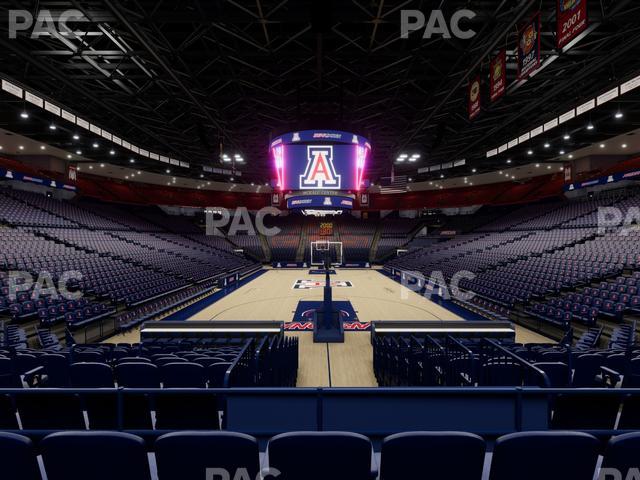 McKale Center - Section Lower 9 Seat View