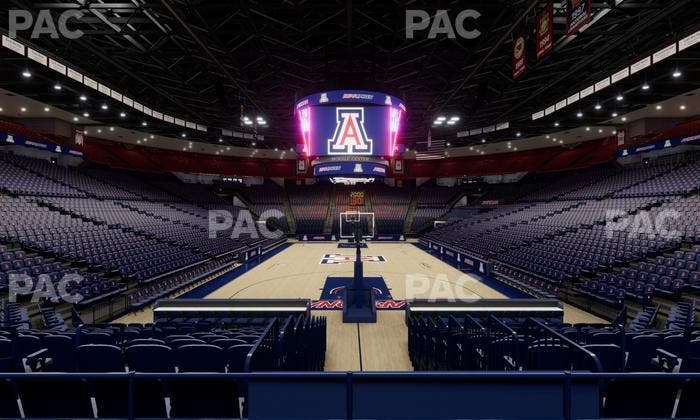 McKale Center - Section Lower 9 Seat View