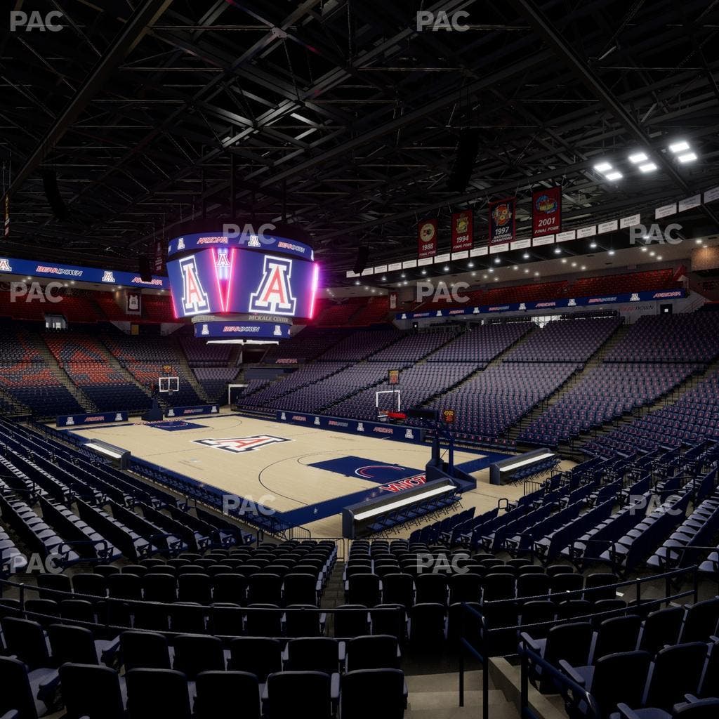 McKale Center - Section Lower W 11 Seat View