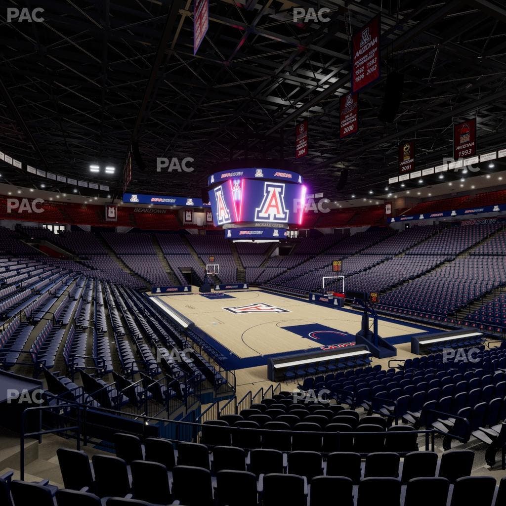 McKale Center - Section Lower W 23 Seat View