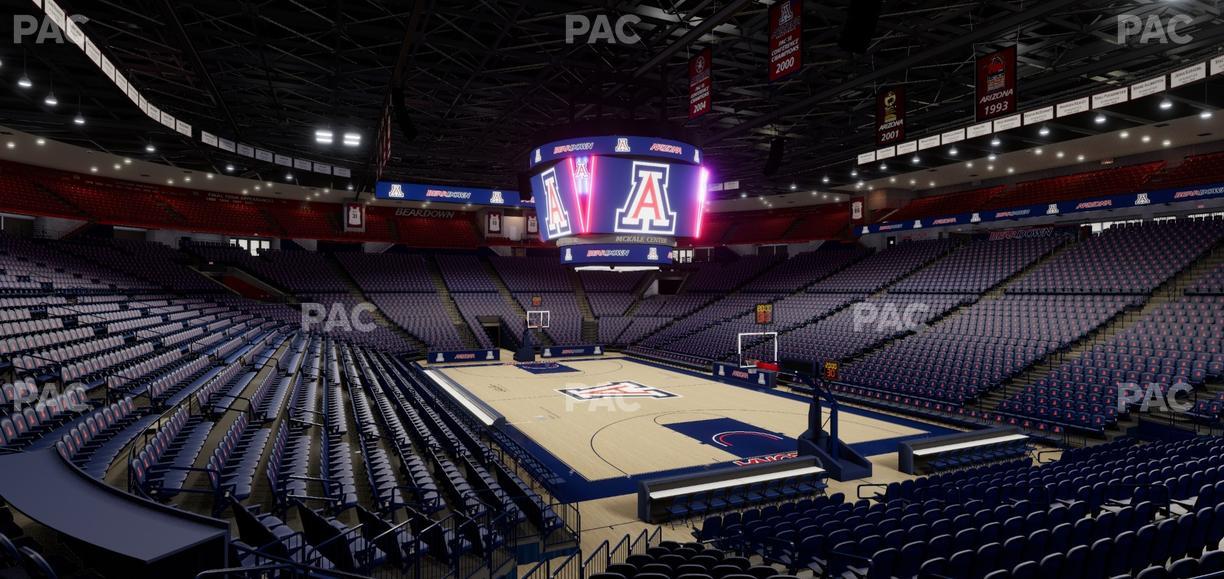 McKale Center - Section Lower W 23 Seat View