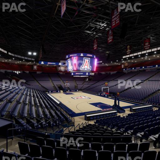 McKale Center - Section Lower W 23 Seat View