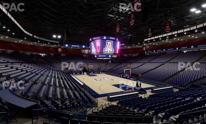 McKale Center - Section Lower W 23 Seat View