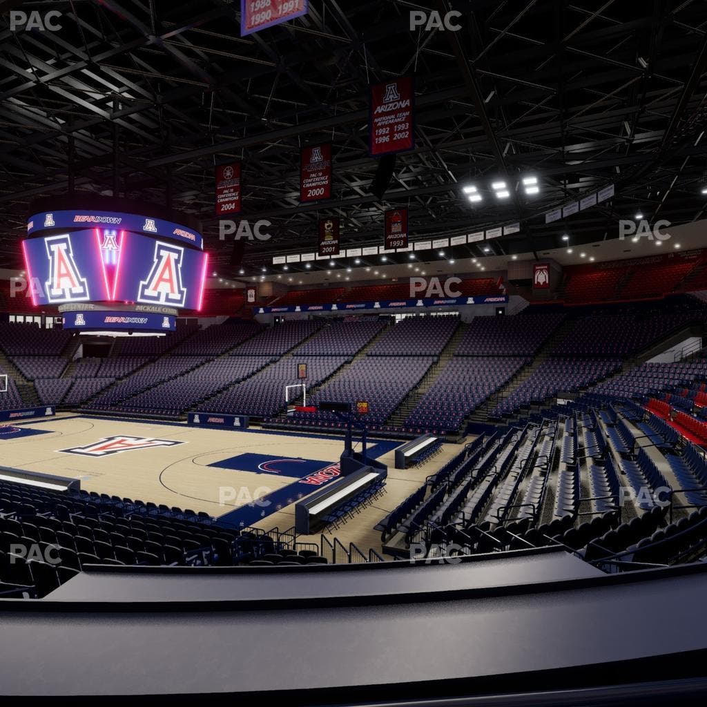 McKale Center - Section Lower W 24 Seat View