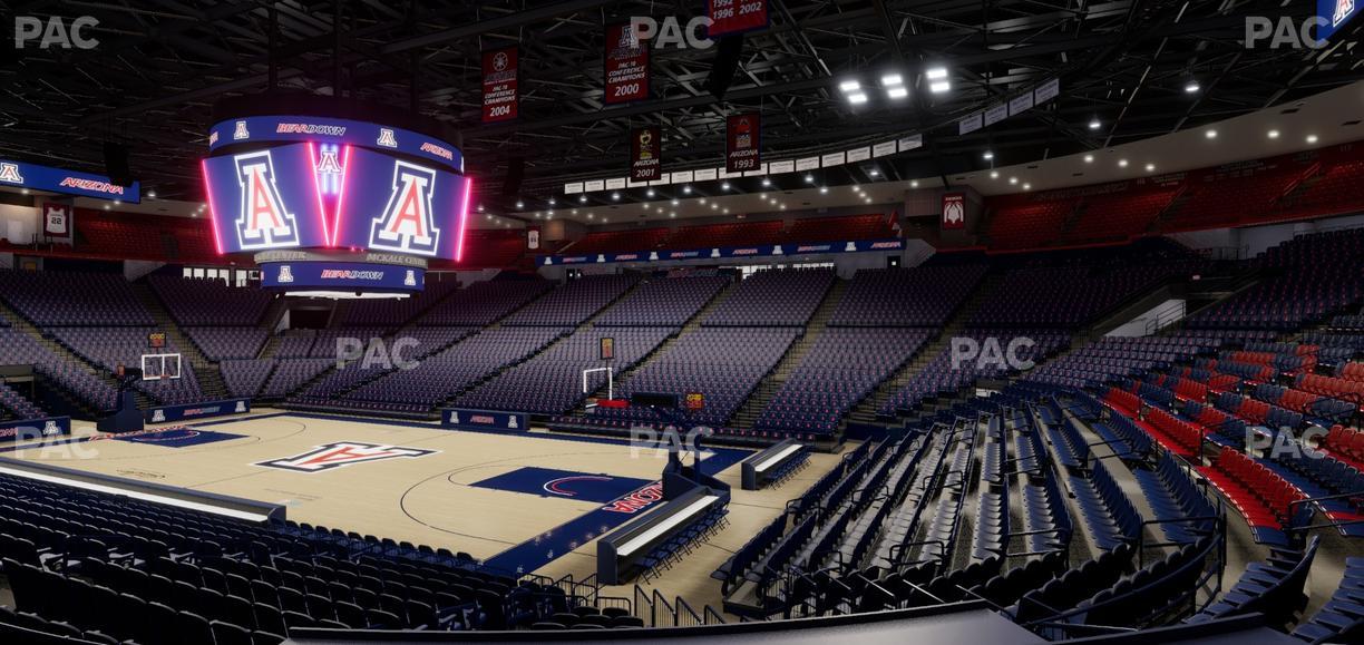 McKale Center - Section Lower W 24 Seat View