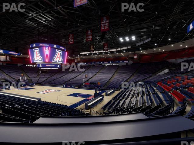 McKale Center - Section Lower W 24 Seat View