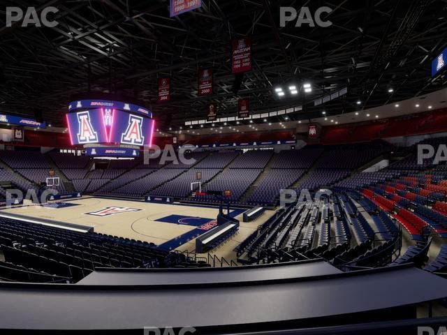 McKale Center - Section Lower W 24 Seat View