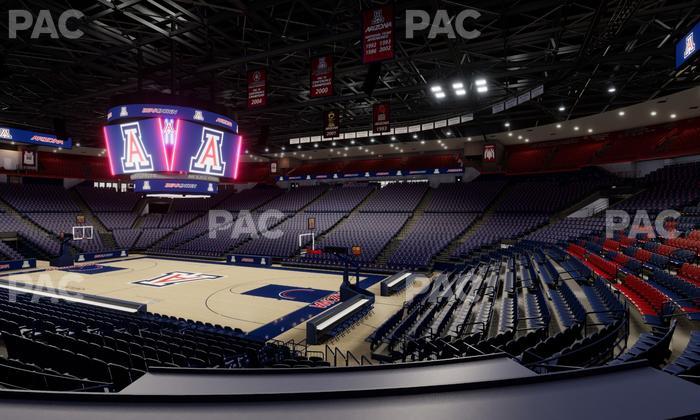 McKale Center - Section Lower W 24 Seat View