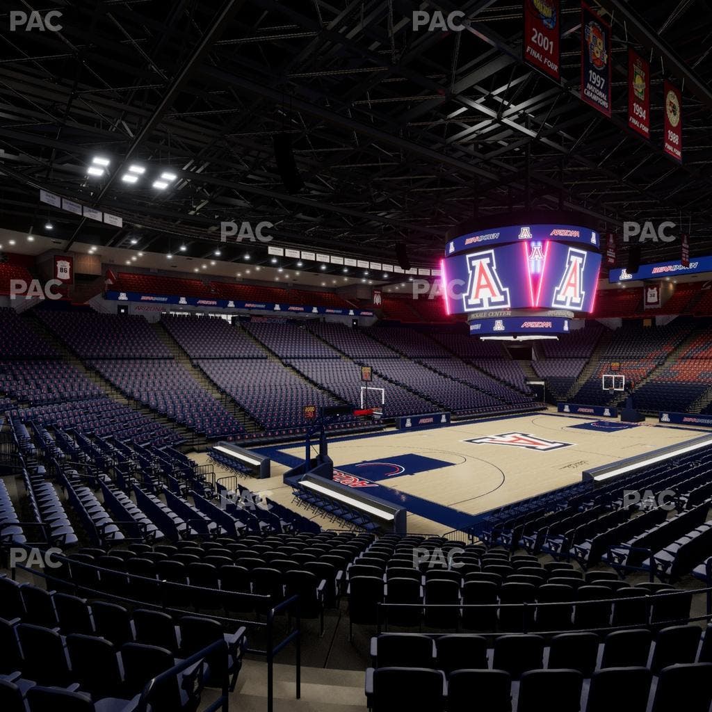 McKale Center - Section Lower W 6 Seat View