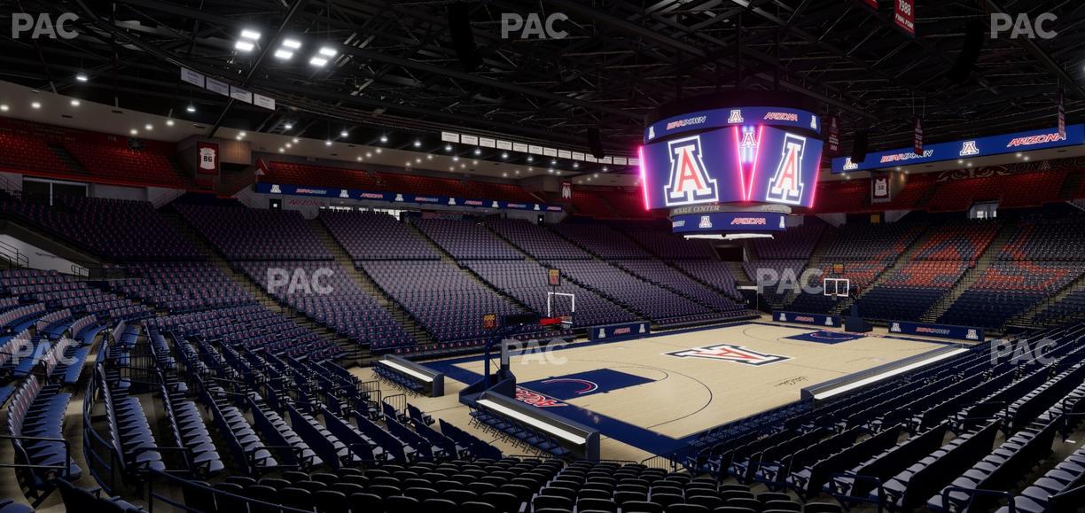 McKale Center - Section Lower W 6 Seat View