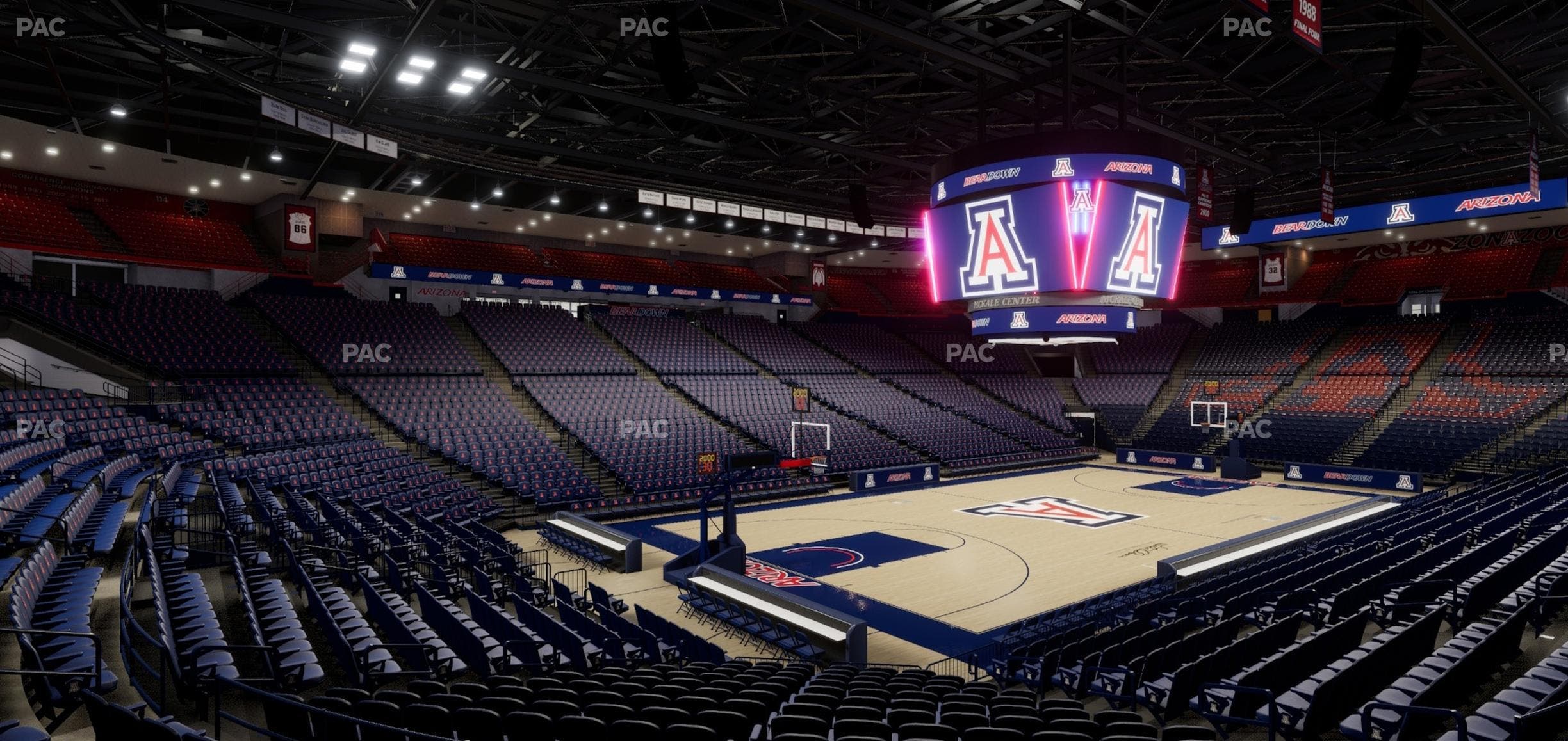 McKale Center - Section Lower W 6 Seat View