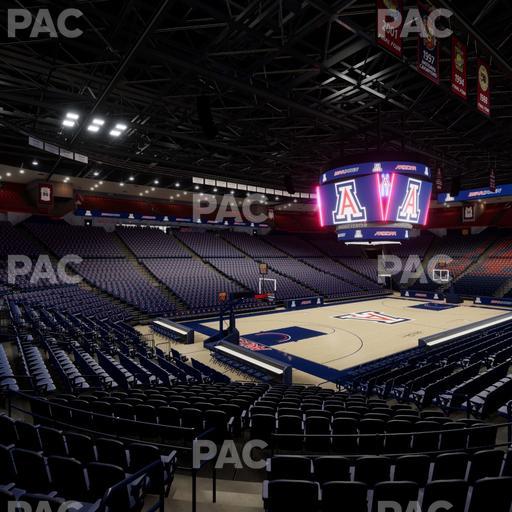 McKale Center - Section Lower W 6 Seat View
