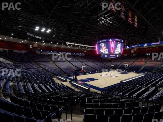 McKale Center - Section Lower W 6 Seat View