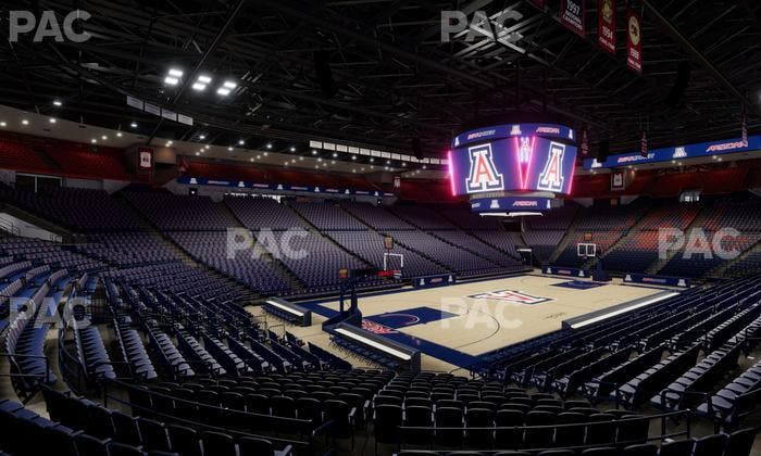 McKale Center - Section Lower W 6 Seat View