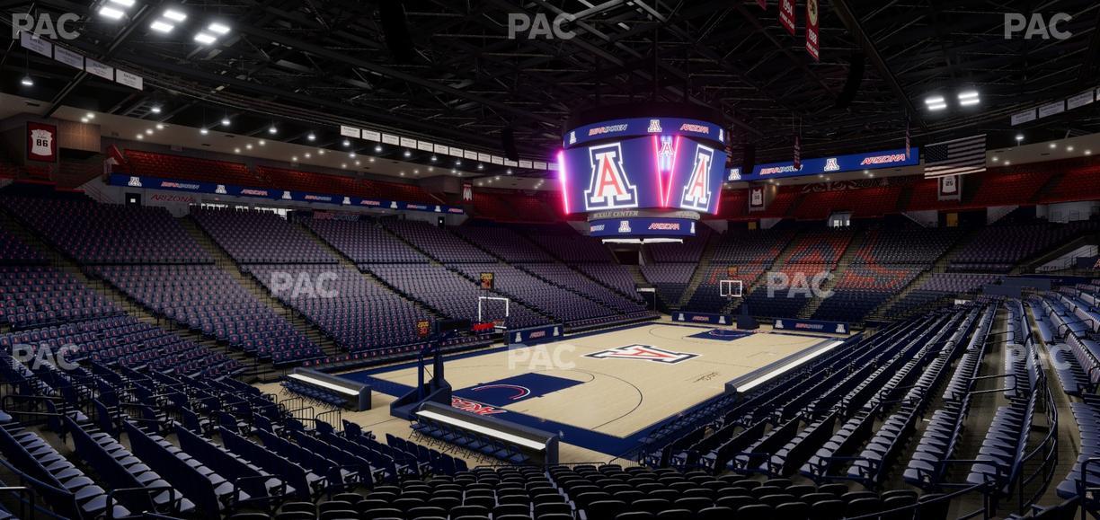 McKale Center - Section Lower W 7 Seat View