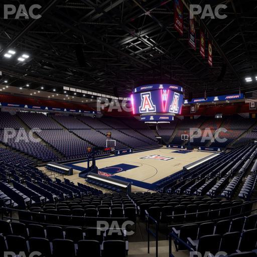 McKale Center - Section Lower W 7 Seat View