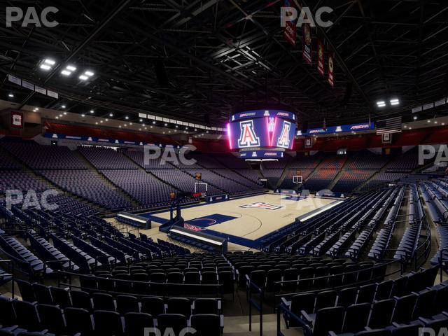 McKale Center - Section Lower W 7 Seat View