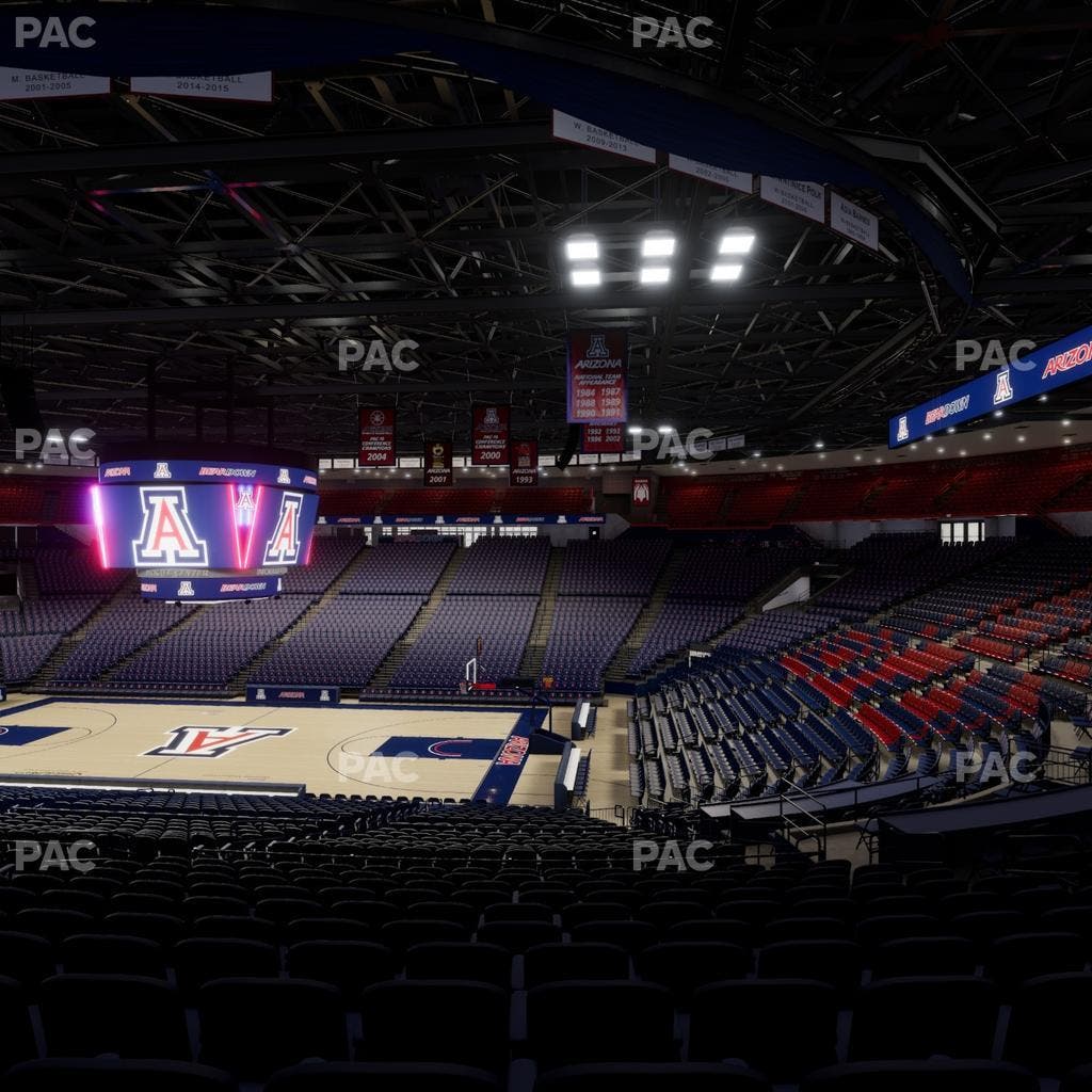 McKale Center - Section Middle 1 Seat View