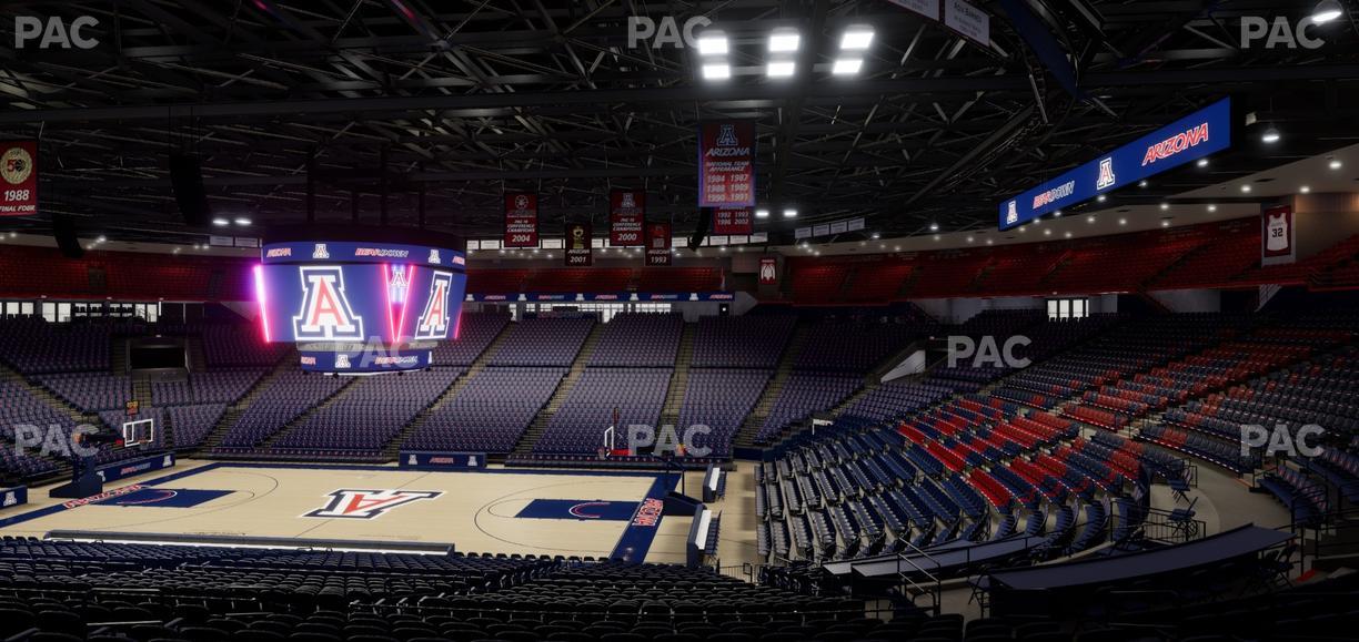 McKale Center - Section Middle 1 Seat View