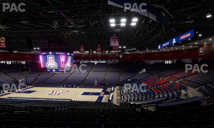 McKale Center - Section Middle 1 Seat View