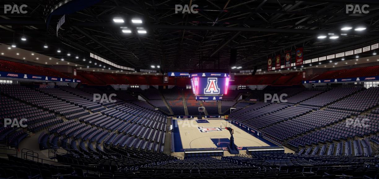 McKale Center - Section Middle 10 Seat View