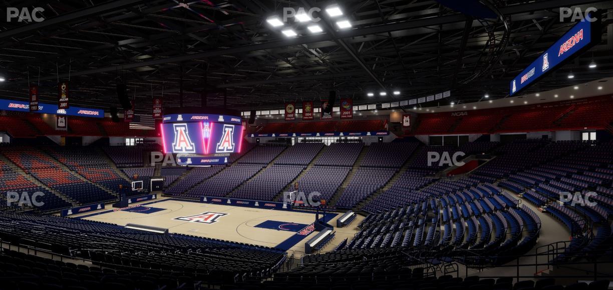 McKale Center - Section Middle 12 Seat View
