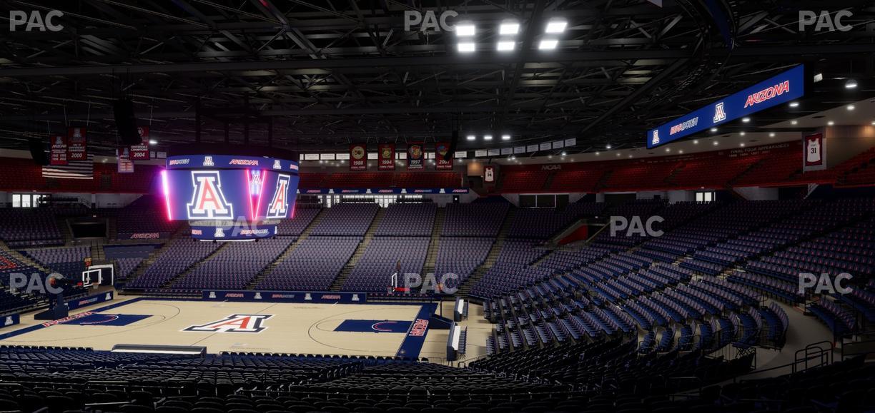 McKale Center - Section Middle 13 Seat View