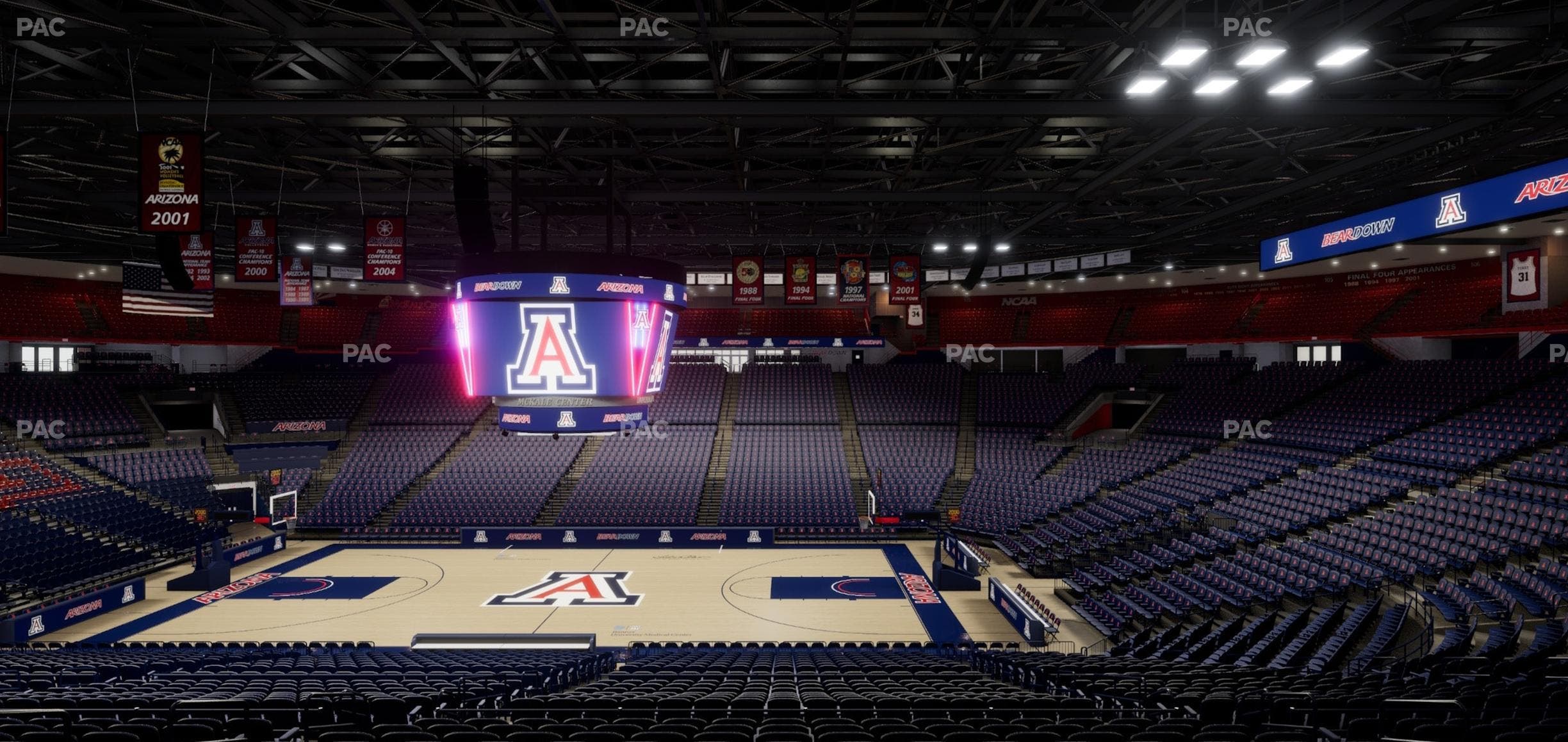 McKale Center - Section Middle 14 Seat View