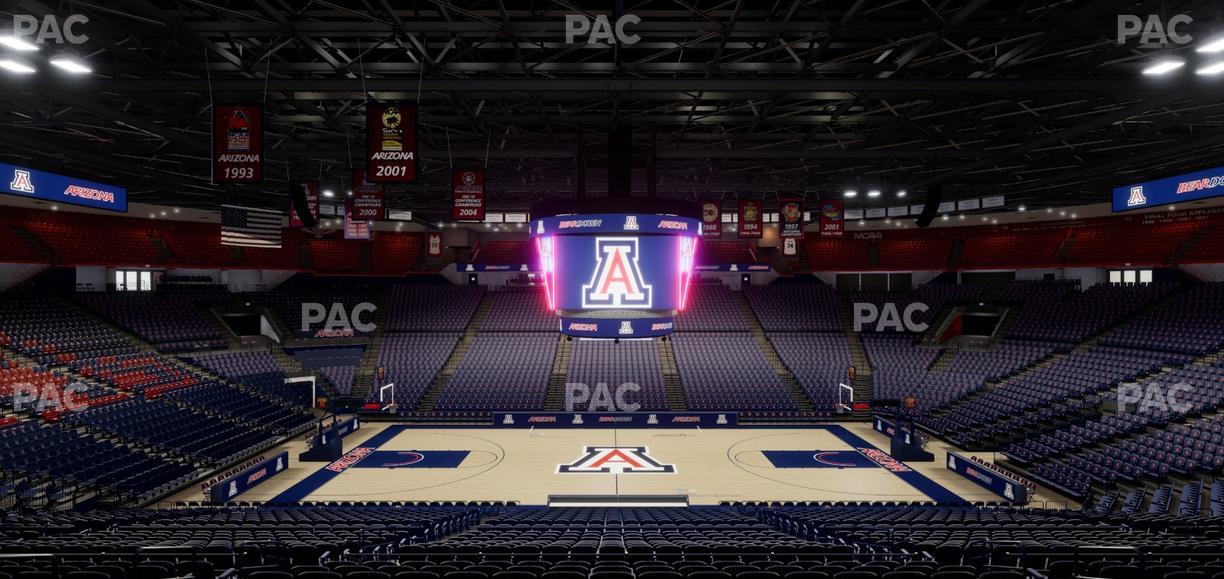 McKale Center - Section Middle 15 Seat View