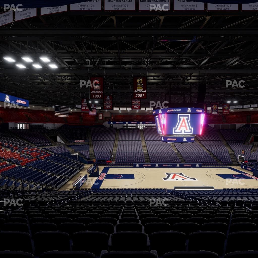 McKale Center - Section Middle 16 Seat View