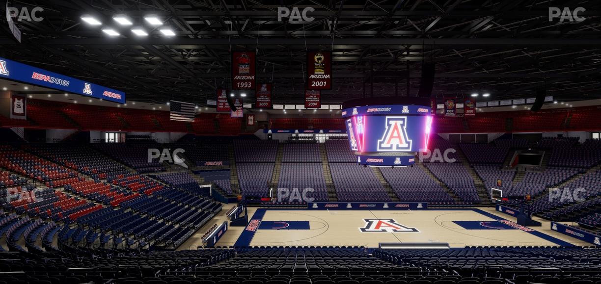 McKale Center - Section Middle 16 Seat View
