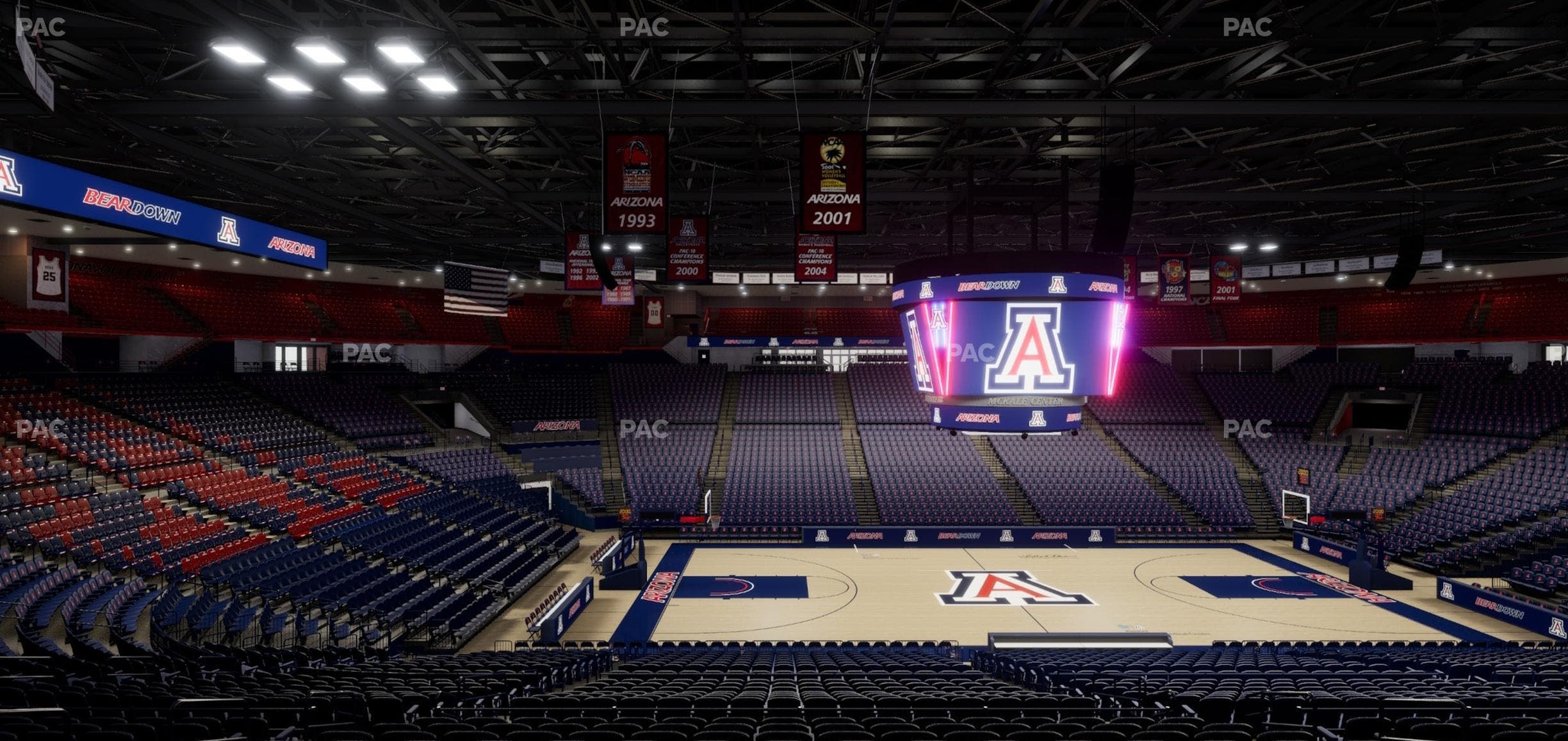 McKale Center - Section Middle 16 Seat View