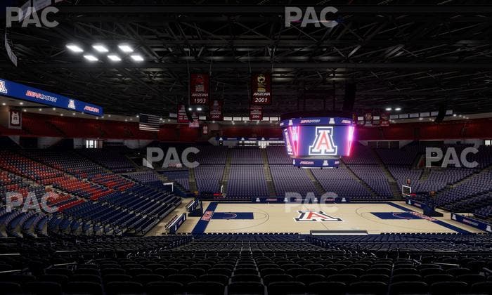 McKale Center - Section Middle 16 Seat View