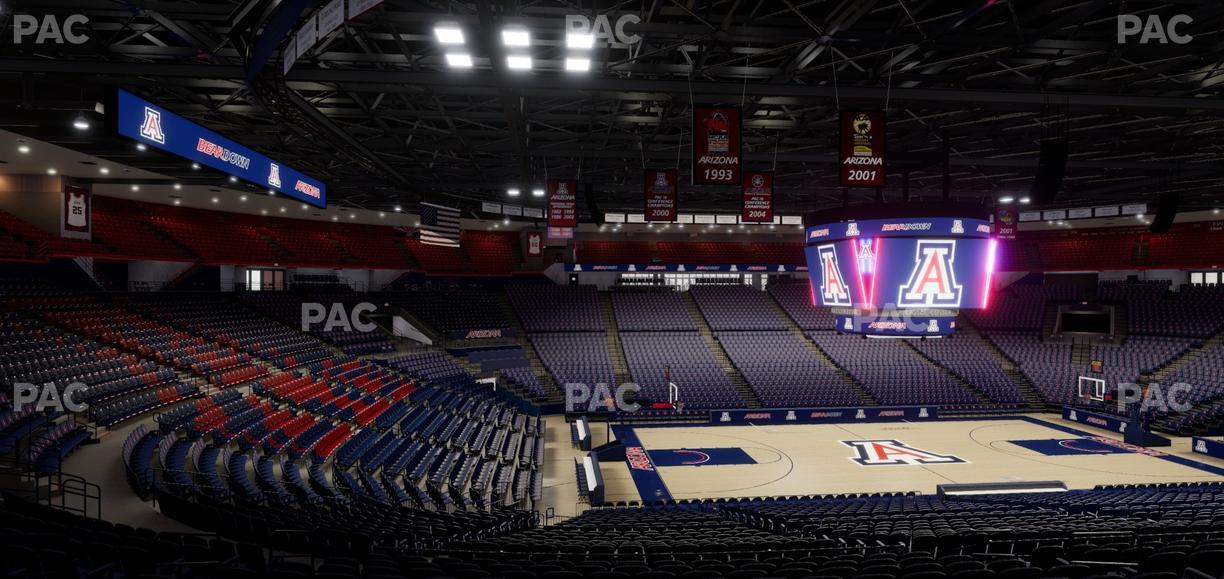 McKale Center - Section Middle 17 Seat View