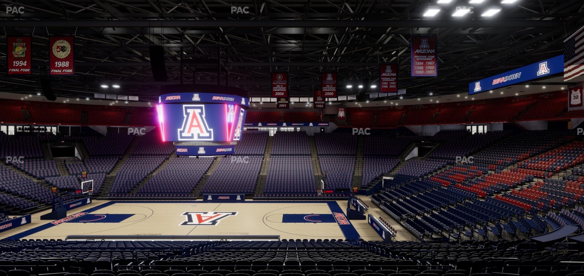 McKale Center - Section Middle 2 Seat View
