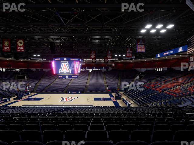 McKale Center - Section Middle 2 Seat View