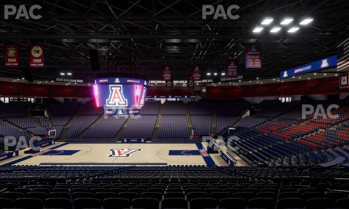 McKale Center - Section Middle 2 Seat View