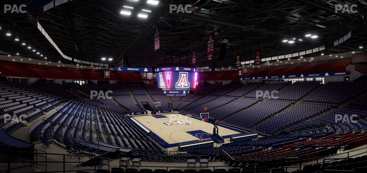 McKale Center - Section Middle 23 Seat View