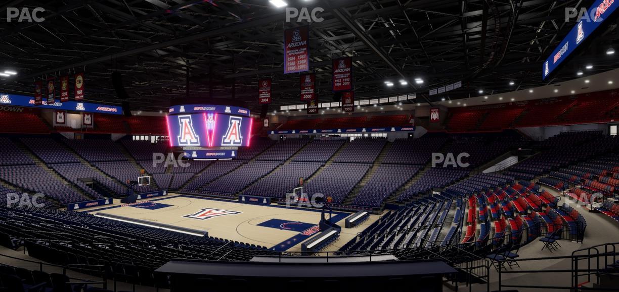 McKale Center - Section Middle 24 Seat View