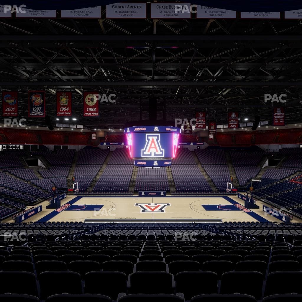 McKale Center - Section Middle 3 Seat View