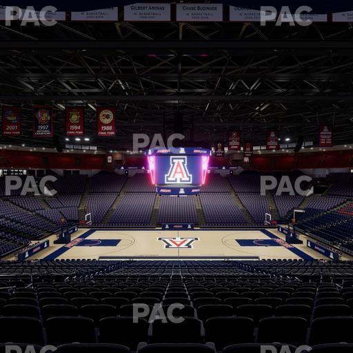 McKale Center - Section Middle 3 Seat View