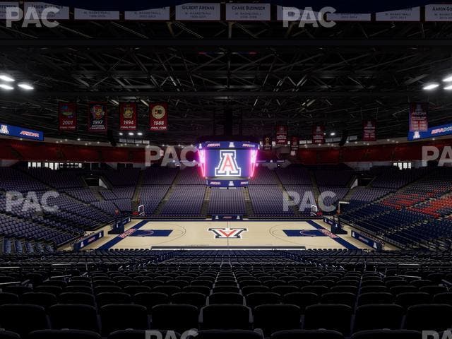 McKale Center - Section Middle 3 Seat View