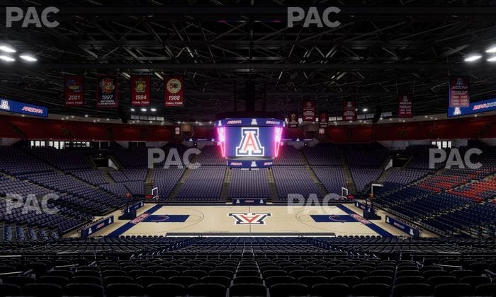 McKale Center - Section Middle 3 Seat View