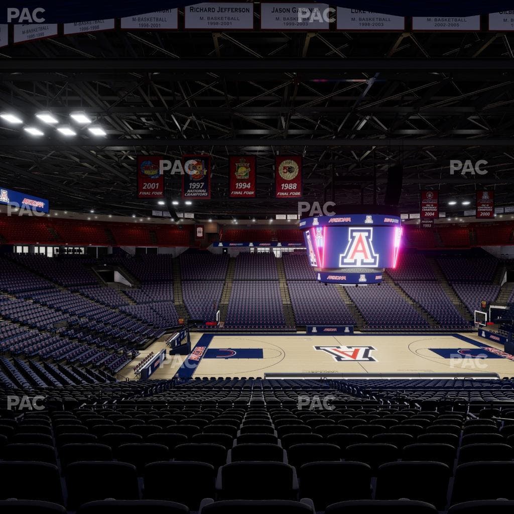 McKale Center - Section Middle 4 Seat View