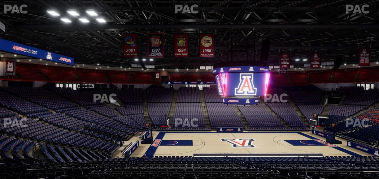 McKale Center - Section Middle 4 Seat View