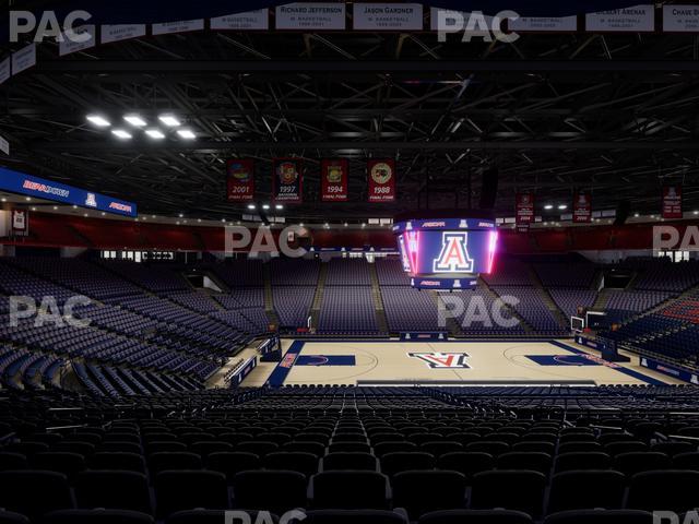 McKale Center - Section Middle 4 Seat View